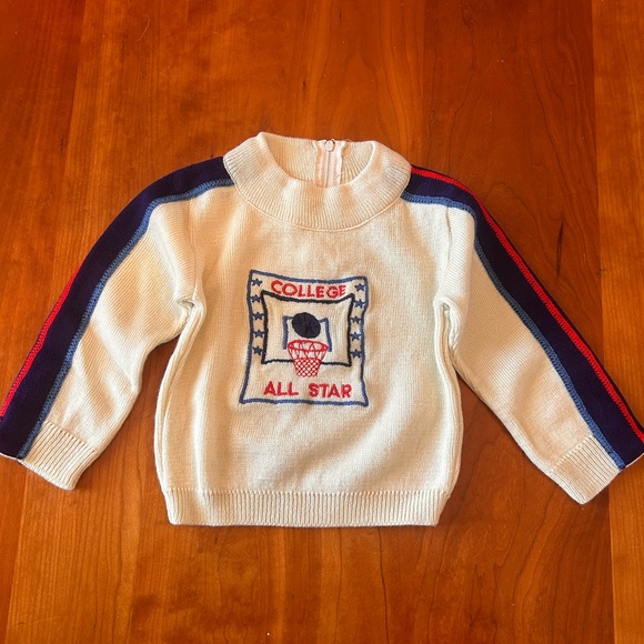 Vintage Other - Vintage 70s College All Stars toddler sweater